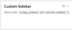 Stag Custom Sidebars screenshot 2