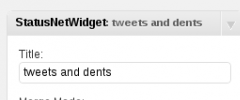StatusNet Widget screenshot 2