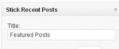 Stick Post Widget screenshot 1