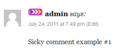 Sticky Comments screenshot 1