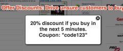 Sticky Ecommerce Targeted Offer / Discount Widget screenshot 2