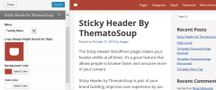 Sticky Header by ThematoSoup screenshot 1