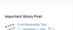 Sticky Post screenshot 2