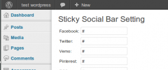 Sticky Social Bar screenshot 2
