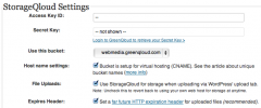 StorageQloud for WordPress screenshot 1