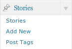 Stories Post Type screenshot 1