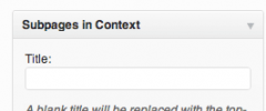 Subpages in Context screenshot 1