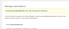 Subscribe to Comments Reloaded Better Unsubscribe screenshot 2