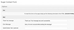 SugarCRM web-to-lead screenshot 1