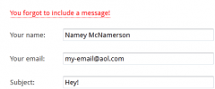 Super Simple Contact Form screenshot 2