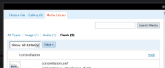 SwfObj Plugin: for embedding Flash objects screenshot 1