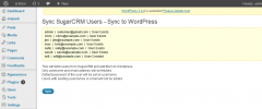 Sync SugarCRM Users screenshot 2