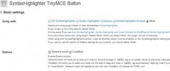 SyntaxHighlighter TinyMCE Button screenshot 4