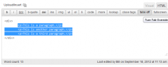 Tab Override screenshot 1