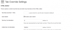 Tab Override screenshot 2