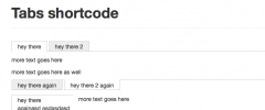 Tabs Shortcode screenshot 1