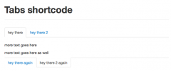 Tabs Shortcode screenshot 2