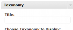 Taxonomy Widget screenshot 1