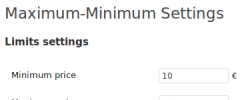 TheCartPress Sales Limits screenshot 1