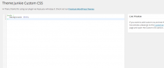 Theme Junkie Custom CSS screenshot 1