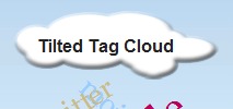 Tilted Tag Cloud Widget screenshot 1