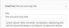 Timed Textwidget screenshot 1