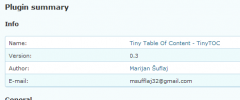 Tiny Table Of Contents - TinyTOC screenshot 1