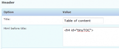 Tiny Table Of Contents - TinyTOC screenshot 5