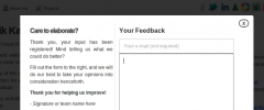 tinyFeedback screenshot 2