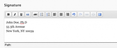 TinyMCE Signature screenshot 1