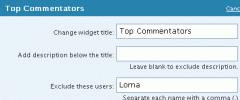 Top Commentators Widget screenshot 1