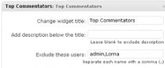 Top Commentators Widget screenshot 3