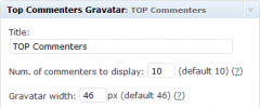 Top Commenters Gravatar screenshot 3