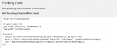 Tracking Code screenshot 1