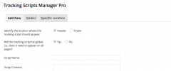 Tracking Scripts Manager screenshot 1