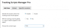 Tracking Scripts Manager screenshot 2