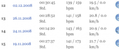 Trainingstagebuch screenshot 1