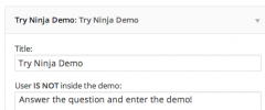 Try Ninja Demo screenshot 1