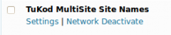 TuKod MultiSite Site Names screenshot 2