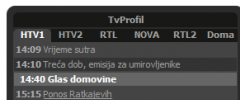 TvProfil Widget screenshot 2
