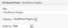 TW Recent Posts Widget screenshot 1