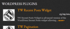 TW Recent Posts Widget screenshot 2