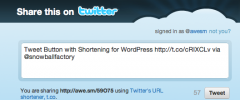 Tweet Button with Shortening screenshot 1