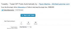 Tweetily - Tweet Your Posts Automatically! screenshot 1