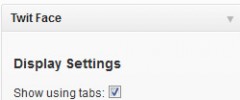 Twitter & Facebook Tabbed content widget screenshot 3