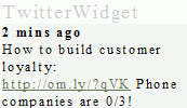 TwitterWidget screenshot 1