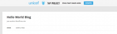 UNICEF Tap Project Banner screenshot 2