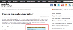 Up down image slideshow gallery screenshot 1