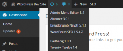 Updates Submenu for Admin Bar screenshot 1