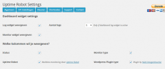 Uptime Robot Plugin for Wordpress screenshot 1